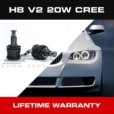 Efx 20 watt h8 cree led angel eyes bulbs 08-10 bmw e60 e61 5-series 20w lights