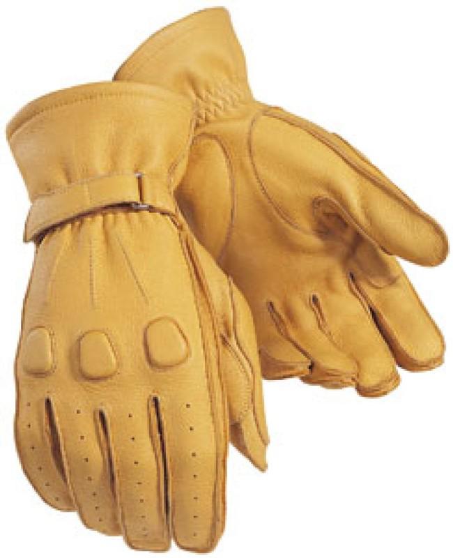 Tourmaster deerskin tan mens medium leather motorcycle riding gloves md