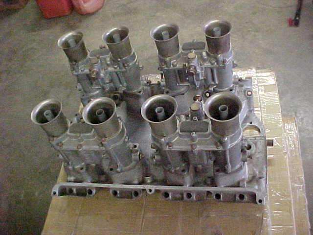 Ford 427 medium riser holman moody weber intake w/ 48 ida weber carburetors
