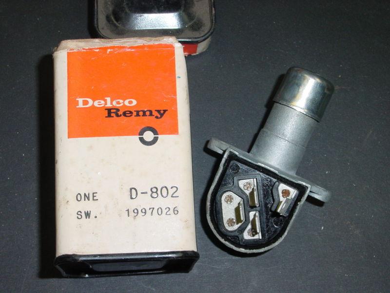 Nos delco remy headlight dimmer switch w/guide-matic 1957-60 gm bop caddy chevy