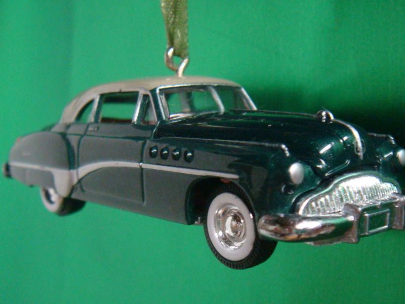 1949 '49 buick riviera green christmas tree ornament