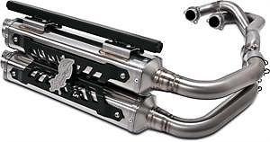 Vance & hines dragonfire dual full exhaust system 2:1:2 ss polaris rzr xp 900