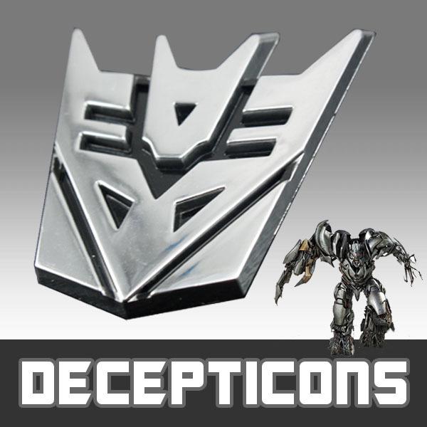 3d car transformer decepticons emblem badge sticker decal chrome for honda cr-v