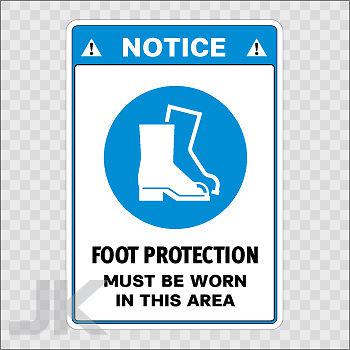 Decals sticker sign signs warning danger caution boots protection 0500 zafka