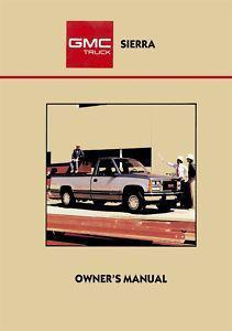 1988 gmc pickup owners manual. oem.