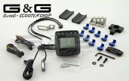 Universal lcd digital speedometer k. koso tacho 199km/h motorcycle scooter quad