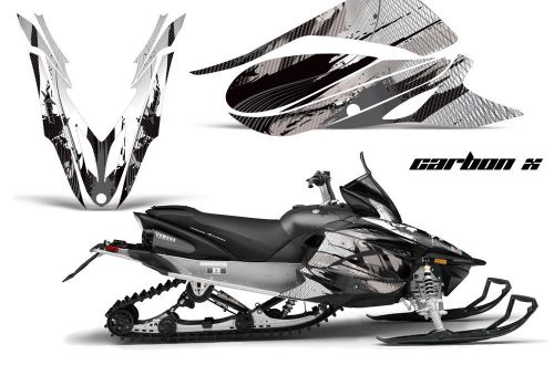 Yamaha apex graphic kit amr racing snowmobile sled wrap decal 12-13 carbon black