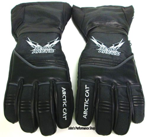 Arctic cat extreme black snowmobile gloves s m l xl 2xl 5262-252 5262-254