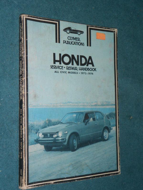 1973-1974 honda civic shop manual clymer's service book 