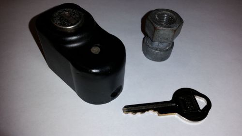 1968-1982 chevrolet corvette spare tire lock, key &amp; nut