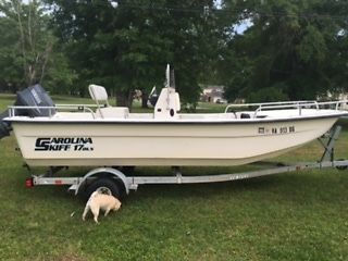 2005 carolina skiff 17dlx, w/ 2005 yamaha 50 outboard motor/2005 venture trl!!!!