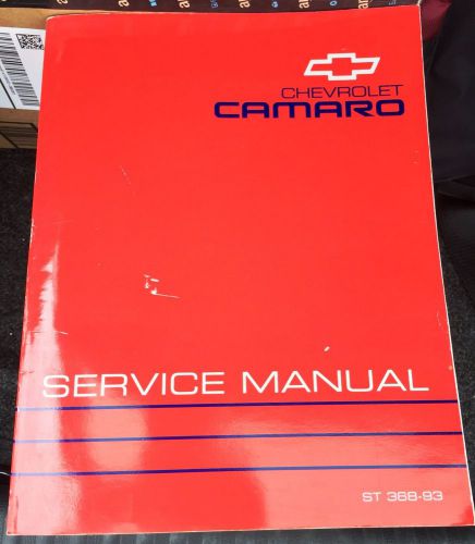 1993 chevrolet camaro shop service manual