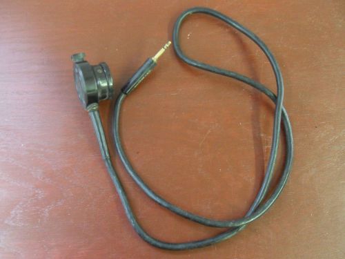Vintage aviometer type 9044 communication microphone mouth piece &amp; 212938-1 cord