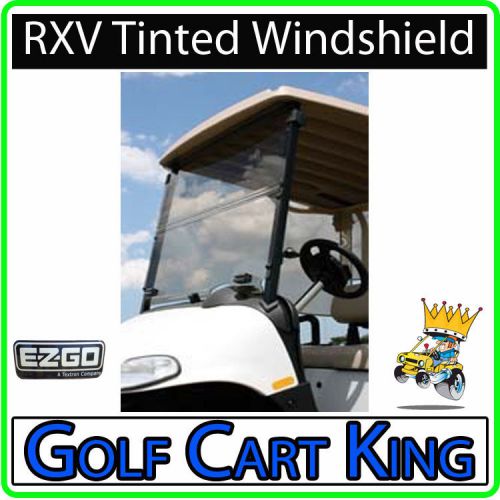 Ezgo rxv golf cart (tinted) folding impact modified windshield ~ flips down
