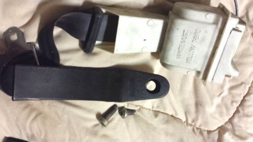 1979 to 1986 fox body mustang, t-bird seat belt assembly with re-tractor