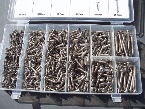 Interior exterior stainless steel screw kit l