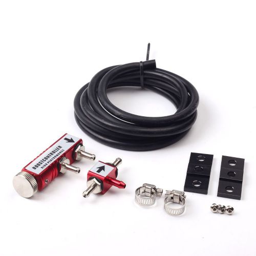 Universal red 1-30 psi manual adjustable turbo bypass boost controller kit