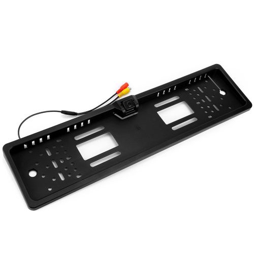 170° eu car license plate frame auto reverse rear view backup camera 4 led smt