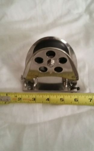 Schaefer block half moon hinged fairlead 60mm 2 3/8'