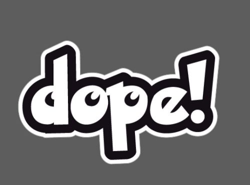Dope #202 sticker honda drift tein domo rota boom hellaflush jdm wrap illest