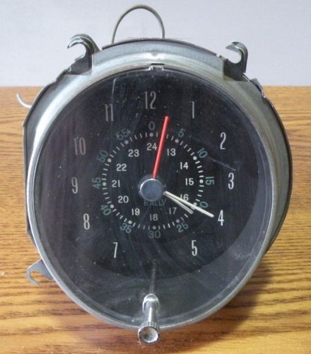 1969 70 71 72 lemans gto grand prix used original rally clock working condition