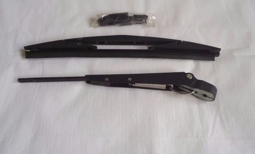 Boat winshield wiper w/flexible 11&#034; blade and arm set, new never used no box