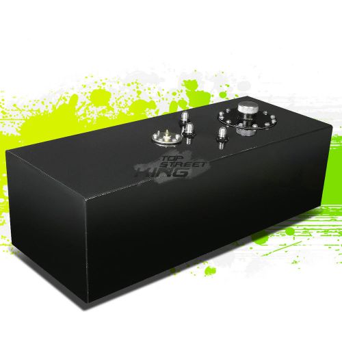 15 gallon lightweight black coat aluminum gas fuel cell tank+ sender 30"x9"x 12"