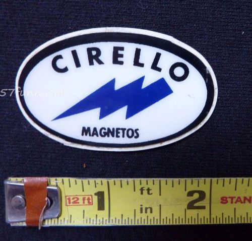 Cirello magnetos decal sticker~original vintage~nhra ahra indy nostalgia racing
