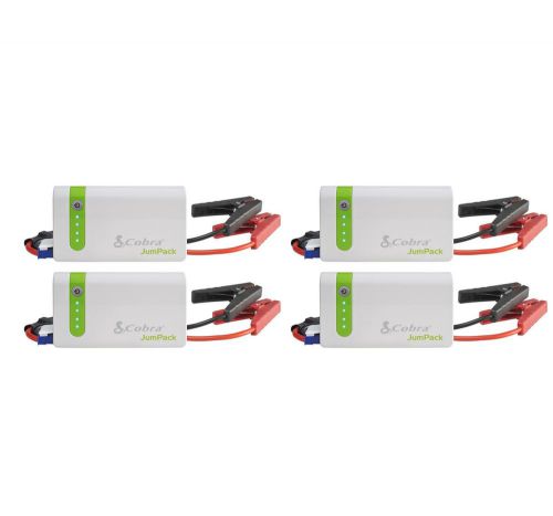 (4) cobra jumpack 400 amp car jump starter &amp; mobile device chargers | cpp-7500