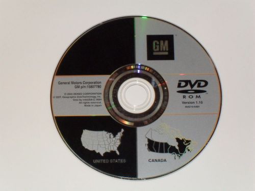 Cadillac gmc chevrolet navigation dvd cd disc 15807780 navagation map 1.10 disk