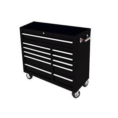 Homak toolboxes tool chest 12-drawer steel black powdercoated 41"lx18.125"dx40"h