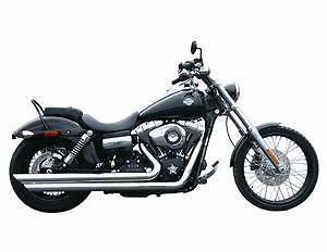 Rush exhaust long series exhaust slash down chrome (6030sl-175)