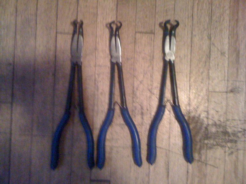 Blue point needle nose pliers (hose ring pliers)set of 3