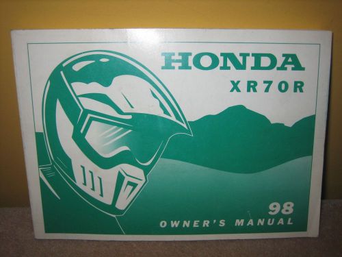 1998 honda xr70r oem owners manual book service owner's xr70 70 xr 70r 98