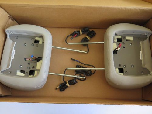 New invision dvd headrest shells only t1/dg1 sutton lt graystone hrrv2-73040