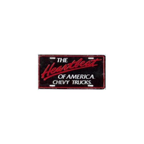 Chevy trucks heartbeat of america license plate - lp292