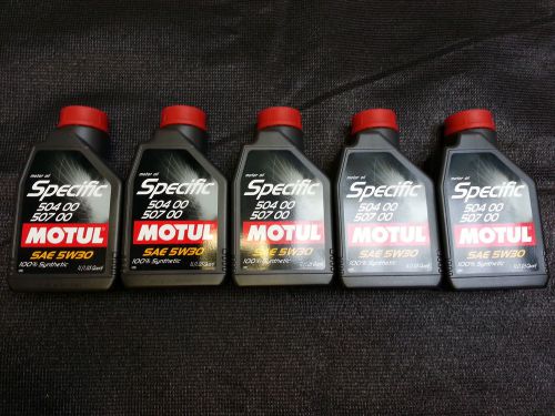 Uc122 106374 motul specific oil 5w-30 (5 pack/5 liters) vw &amp; audi 504 00, 507 00