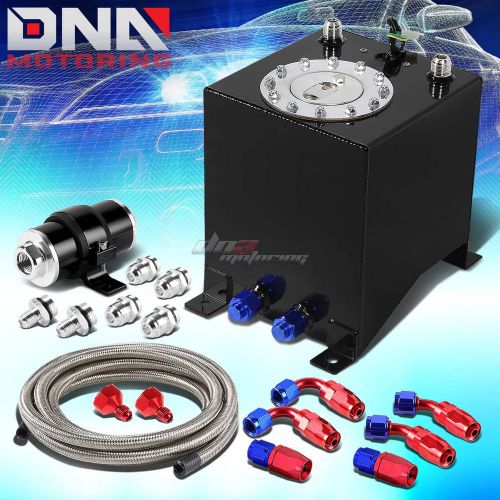 2.5 gallon/9.5l aluminum fuel cell tank+oil feed line+30 micron filter kit black