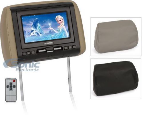 New! audiovox avxmtghr1ma universal 7" headrest monitor system