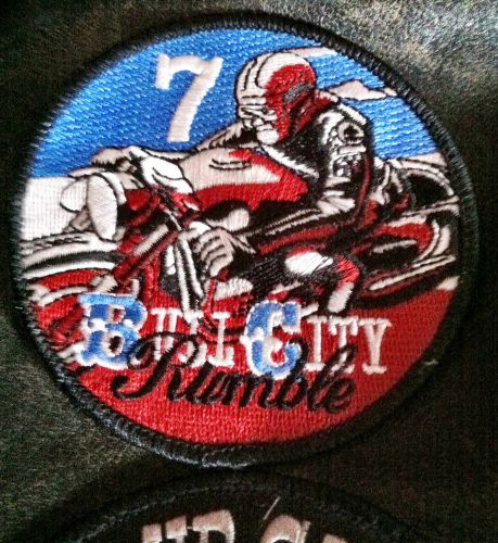 Bull city rumble motorcycle patch bsa triumph tonup cafe racer vincent norton