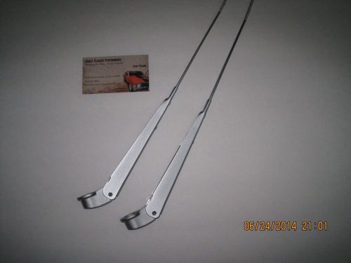 1967 1968 1969 camaro firebird convertible windshield wiper arms brushed finish
