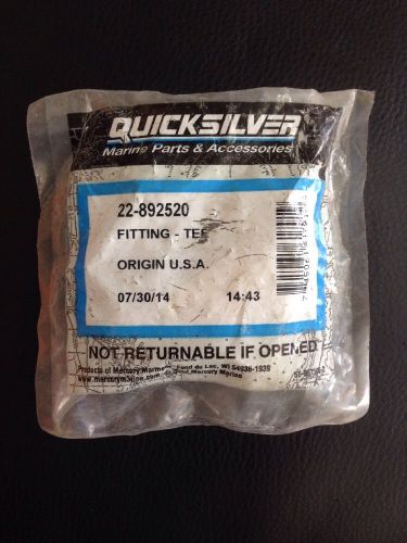 Mercury 22-892520 quicksilver verado boat tee fitting