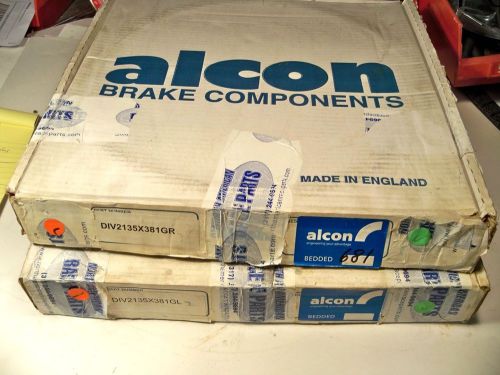 New alcon 1.25" thick st front brake rotors  12 5/8" od 12 bolt pair nascar arca