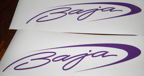 Baja12 x 2.5&#034; correct baja boat decals 2 decals - purple