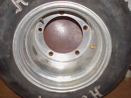 Real 14&#034; aluminum wide 5 non-beadlock wheel 5&#034; offset late model (r30) weld