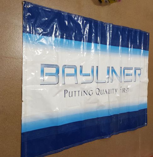 Bayliner boats sign banner 68&#034;x45&#034; man cave garage