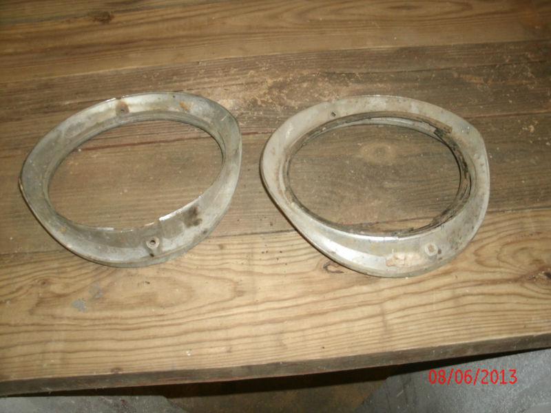 Chevy 55 Grille grill chrome rat rod 1955 bel air 210 2 door headlight bezels, US $6.99, image 2