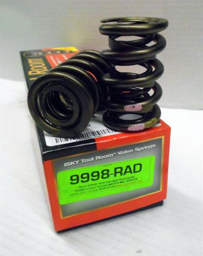 Isky 9998 rad valve springs dual with damper 1.600" od .800" max lift set/16