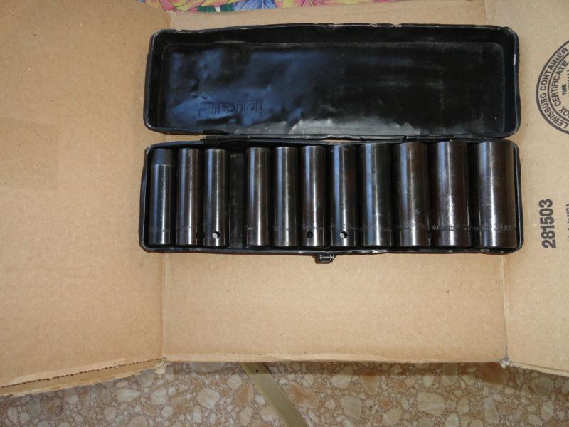 10 piece deep impact metric set 1/2 drive