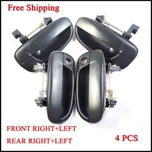 Set 4 exterior outer door handles for 00-06 hyundai accent front rear right left